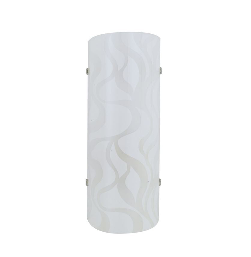 Applique LED forma cilindrica vetro satinato decorato 11W 1210LM 4000°k JASMINE