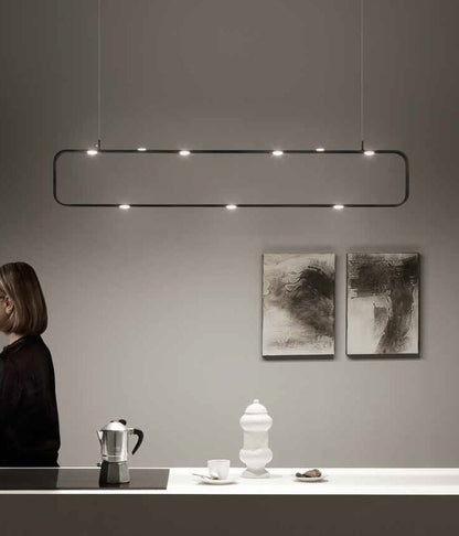 Lume LED in alluminio con finitura moka goffrato mini diffusori in acrilico 5W 450LM 3000-4000°k MOKA-L