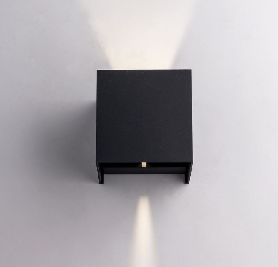 Applique LED luce regolabile in alluminio bianco , antracite grigio o corten IP54 CCT 10W 1200 lumen ALFA