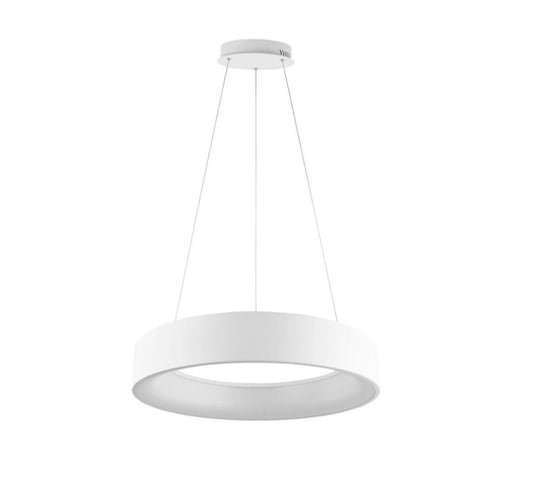 Lampadario Sospensione LED Circolare 60W CCT | Alluminio Bianco Nero Oro | Noah S60