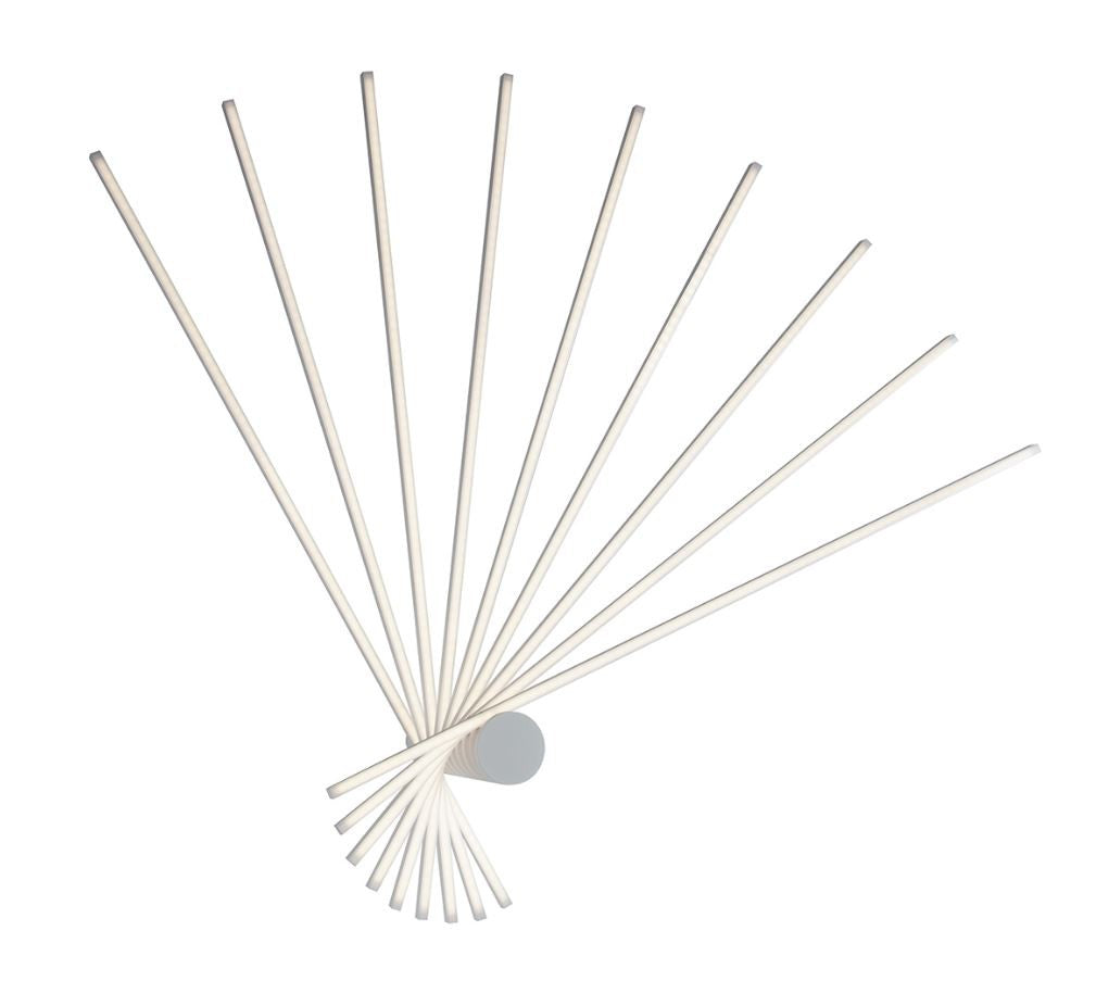 Plafoniera LED bacchette in alluminio bianco-nero con diffusore opale 66W 9450LM 3000-4000°k SHANGHAI-PL9