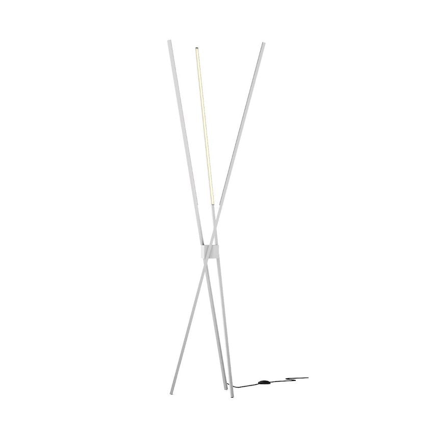 Piantana LED bacchette in alluminio bianco-nero con diffusore opale 31W 3990LM CCT SHANGHAI-PT3