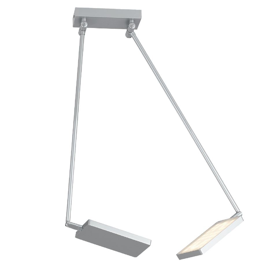 Sospensione LED in alluminio bianco-nero-silver-oro orientabile e regolabile 2x18W 3640LM 3200°k BOOK-PL
