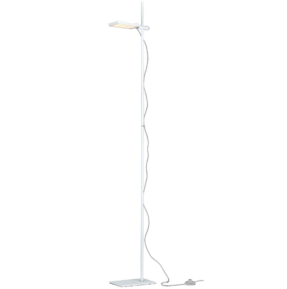 Piantana LED in alluminio bianco-nero-silver-oro orientabile e regolabile 18W 1820LM 3200°k BOOK-PT