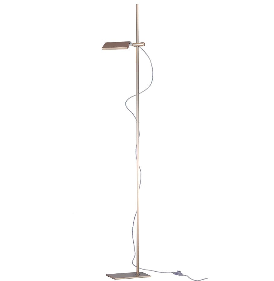 Piantana LED in alluminio bianco-nero-silver-oro orientabile e regolabile 18W 1820LM 3200°k BOOK-PT