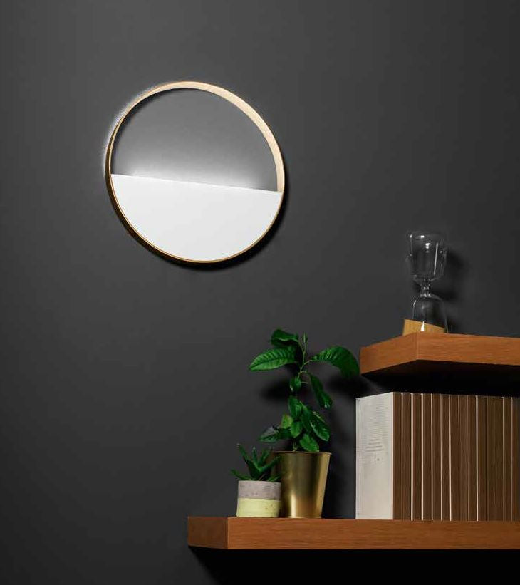 Applique LED effetto scenografico forme diverse in alluminio bianco e oro 10W 1200LM CCT ALBA