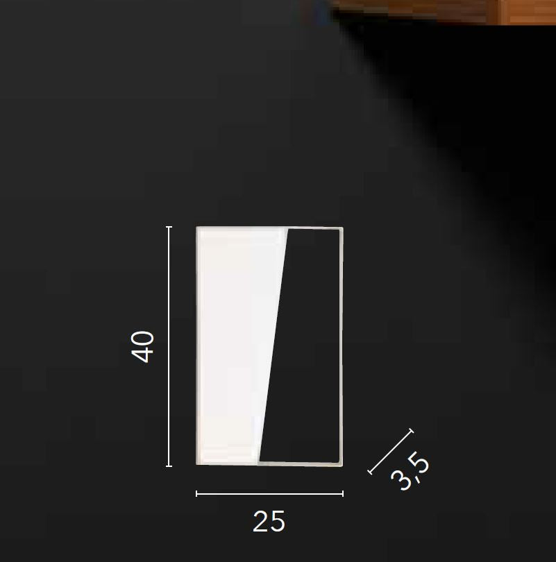 Applique LED effetto scenografico forme diverse in alluminio bianco e oro 10W 1200LM CCT ALBA