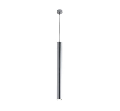 Sospensione Cilindro in Metallo 60cm Attacco GU10 | Bianco Nero Cromo Oro Corten Cavo Regolabile | Fan Europe FLUKE-S