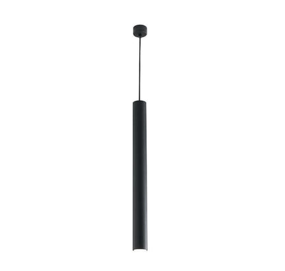 Sospensione Cilindro in Metallo 60cm Attacco GU10 | Bianco Nero Cromo Oro Corten Cavo Regolabile | Fan Europe FLUKE-S