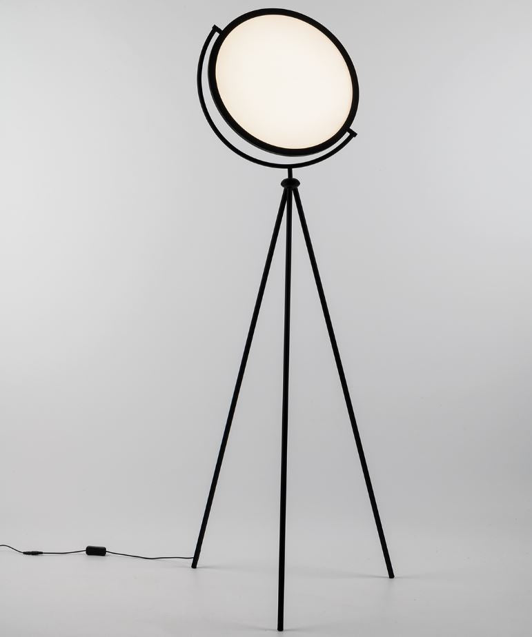 Piantana LED in metallo bianco o nero diffusore ultrasottile in acrilico orientabile CCT 24W 1980LM RADAR