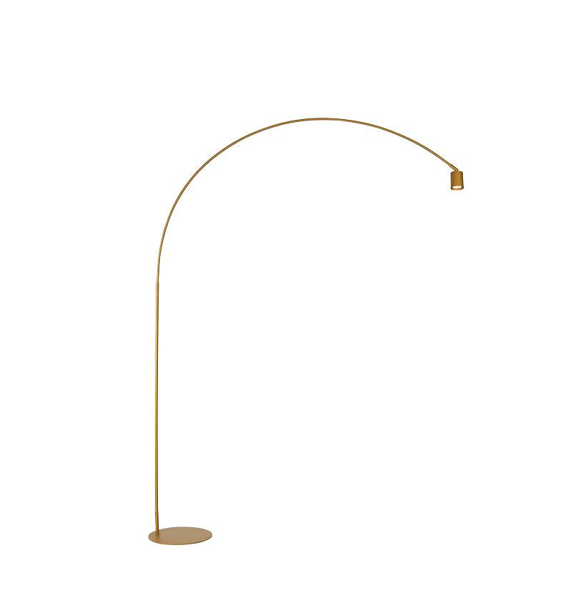Piantana ad arco in metallo bianco-nero-oro con luce orientabile 1XGU10 non incl. MAISON