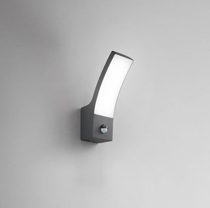 Applique da Esterno LED CCT 12W con Sensore di Movimento IP65 | Alluminio Bianco Antracite | SAIL