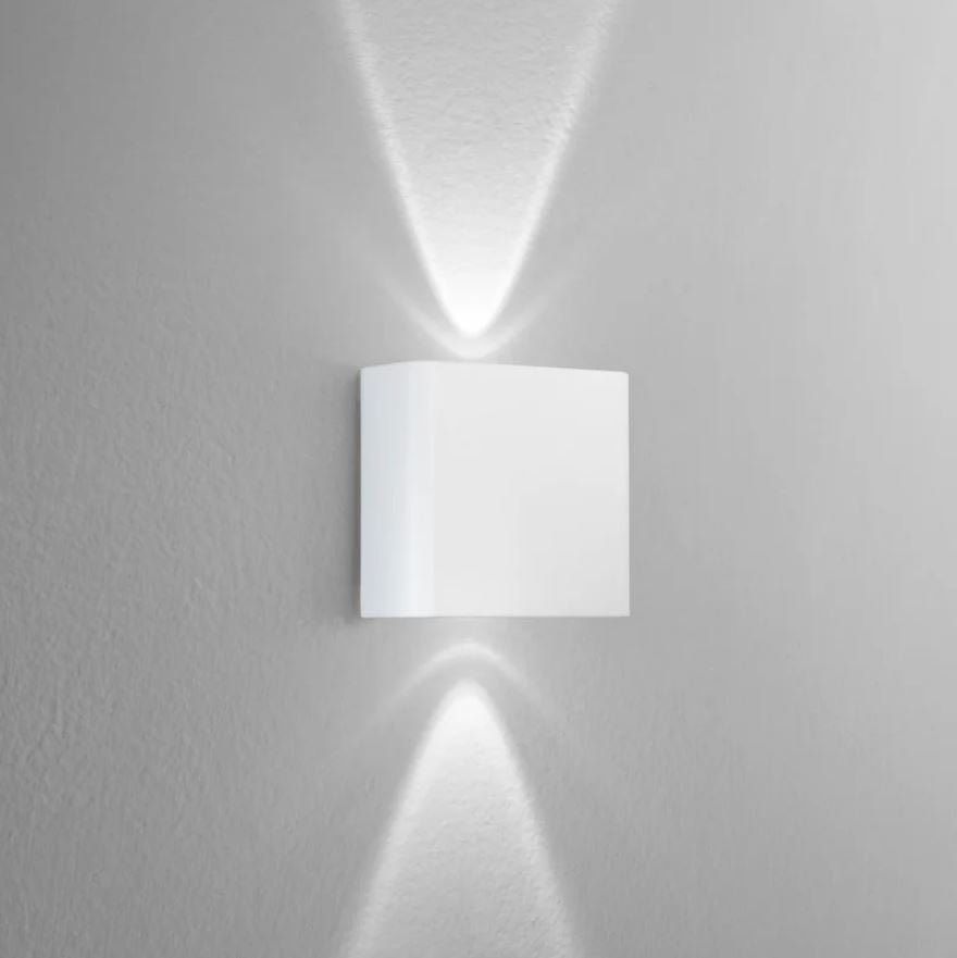 Applique per esterno LED in policarbonato biemissione variante bianco-nero IP65 2W 200LM CCT - KLEIN