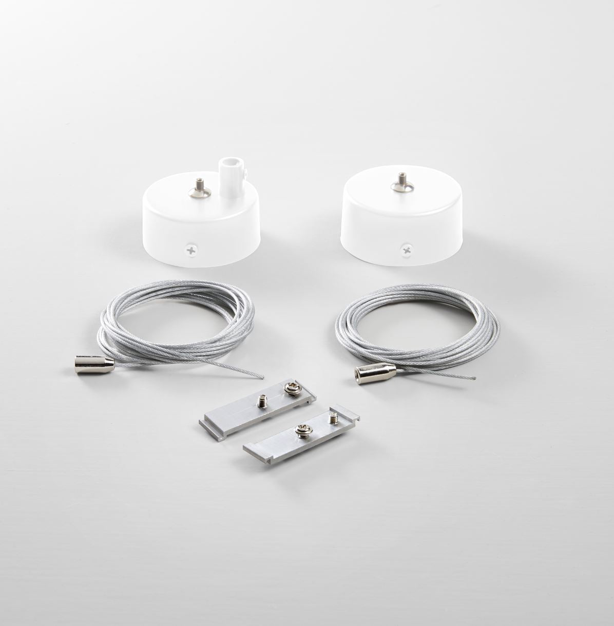 Kit Sospensione per Lampade a Binario | Bianco e Nero | LED NEXT