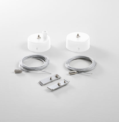 Kit Sospensione per Lampade a Binario | Bianco e Nero | LED NEXT
