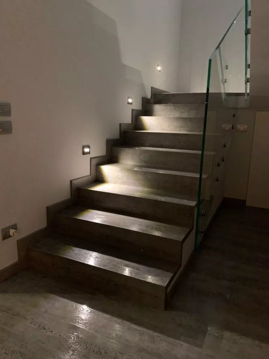 Segnapasso IP65 incasso in cassetta di derivazione 503 non inclusa led integrato CCT IP65 3W 290LM finitura bianco,antracite o corten  BREN