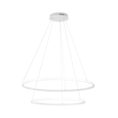 Axis – Lampada a Sospensione LED Doppio Cerchio Ø80/60 cm | CCT