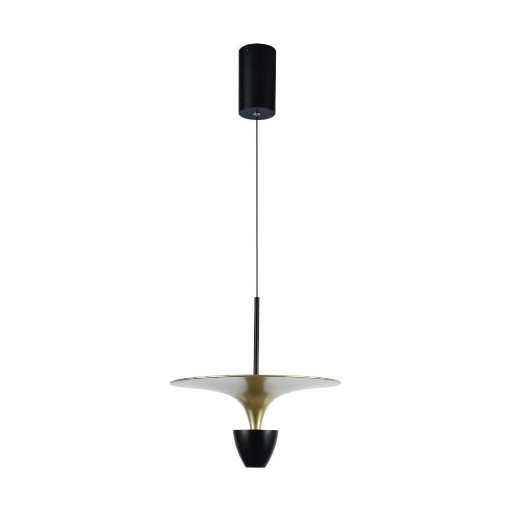 Sospensione LED V-TAC – Cono Rovesciato | 9W 1000lm | Bianco Caldo o Naturale | 120° | Nero o Oro | IP20 | Garanzia 2 Anni