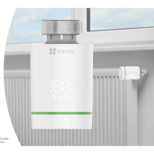 Valvola Termostatica Smart ZigBee Display LED | Controllo App Batteria 7 Mesi | EZVIZ T55