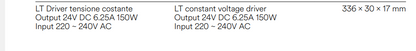 Driver Alimentatore Switching Tensione Costante 24V DC Slim Input 220-240V AC | 30W-200W | INTEC