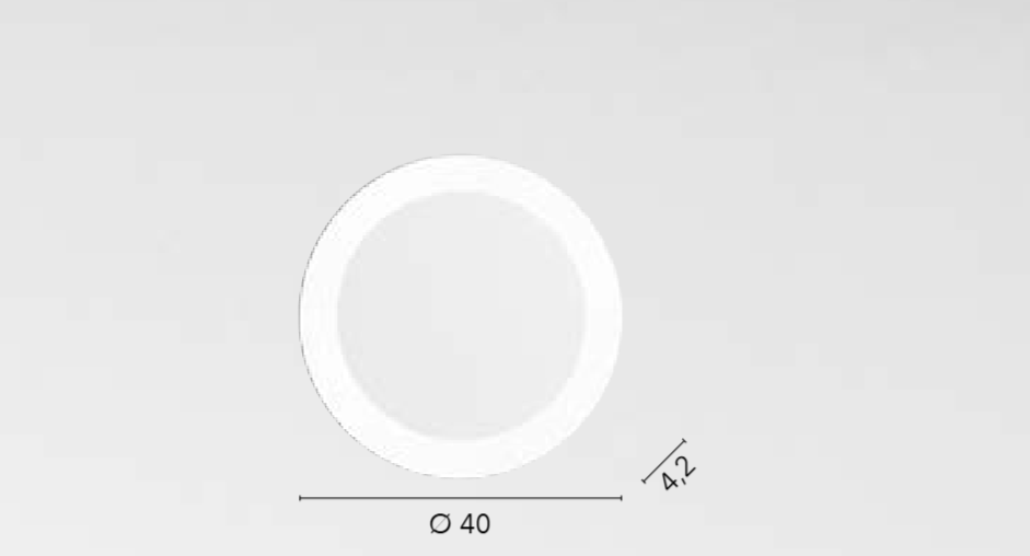 Plafoniera LED tonda in metallo con diffusore acrilico variante bianco-nero 35W 5300LM CCT SAMSARA