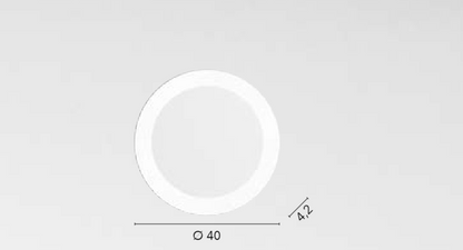Okrągła plafoniera LED metalowa z akrylowym dyfuzorem, wariant czarno-biały, 35W, 5300LM CCT SAMSARA