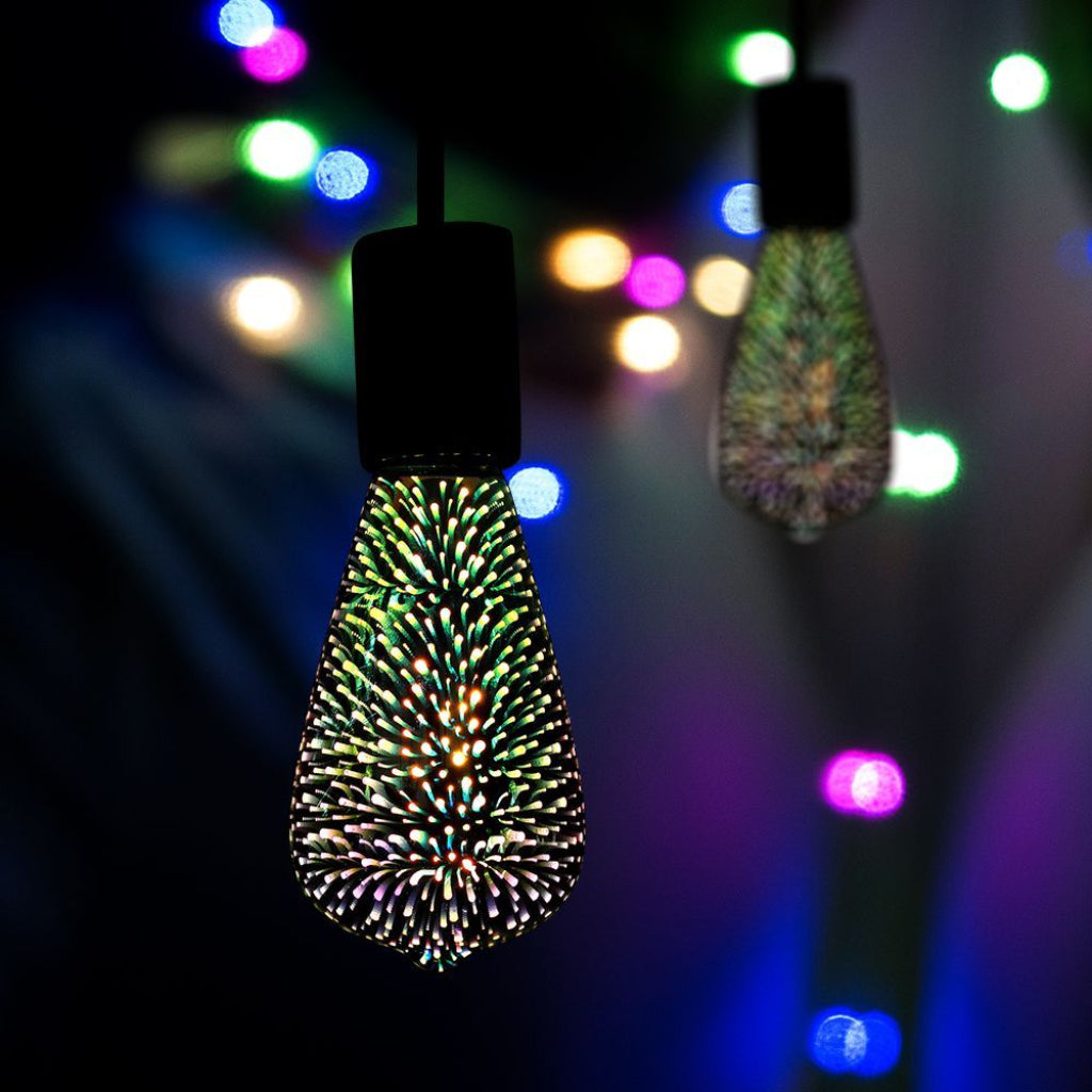 V-TAC Bec LED E27 5W ST64 Filament 3D 3000K