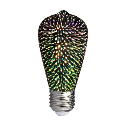 V-TAC Bec LED E27 5W ST64 Filament 3D 3000K