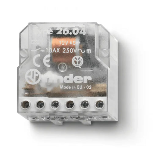 Relè commutatore ad impulsi 230V 10A 4 sequenze Finder 26048230