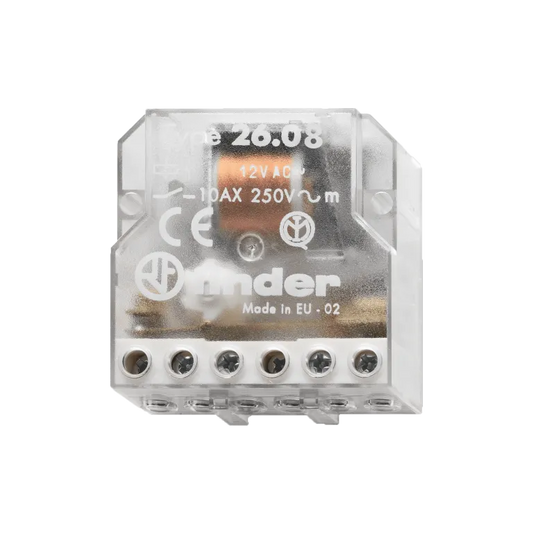 Relè commutatore ad impulsi 4 sequenze 230V 10A Finder 26088230