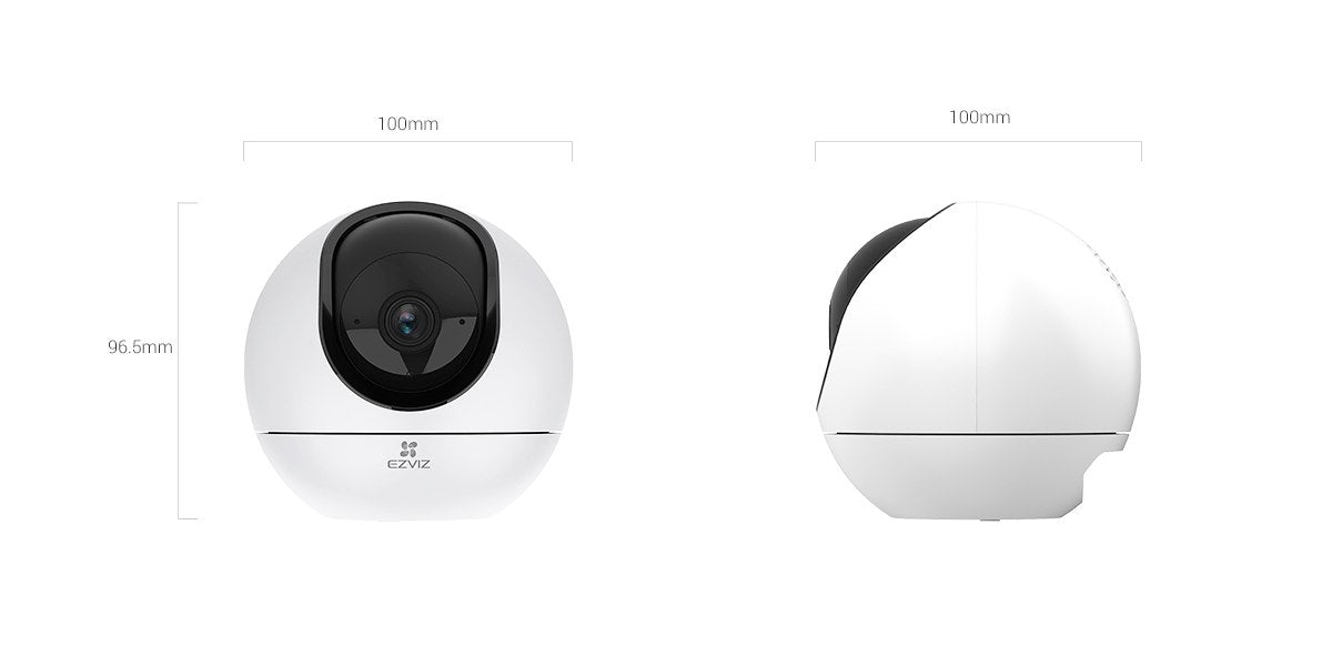 Telecamera Sorveglianza Interno 5MP Pan & Tilt Wi-Fi Dual-Band | AI Persone Animali Voce | USB-C | EZVIZ H6