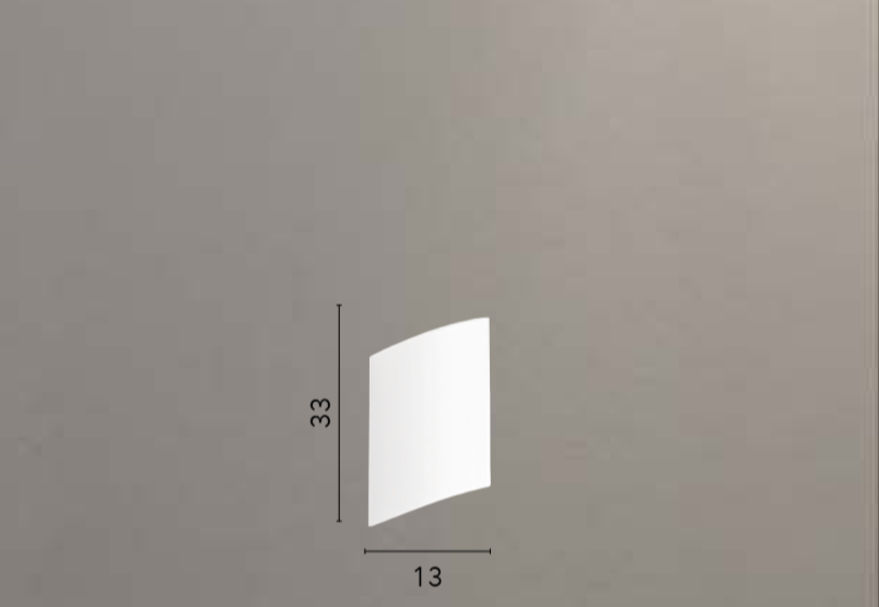 Applique in gesso angolare 1XGU10 non incl. SLASH