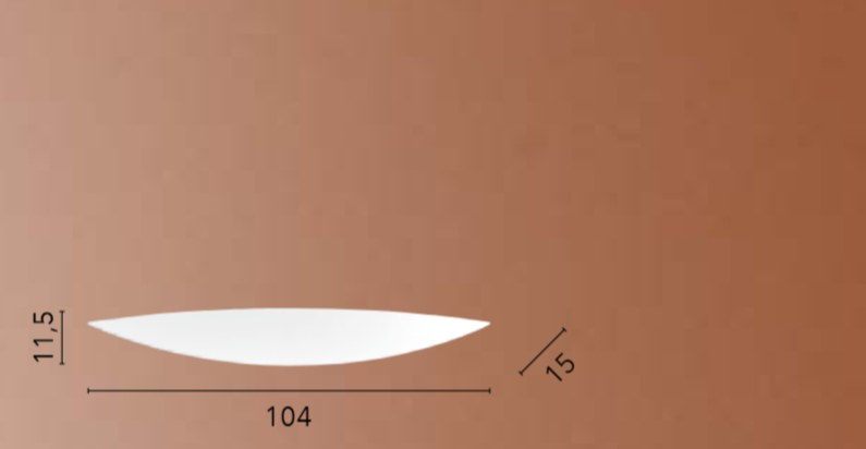 Applique in gesso 104cm 4XE14 non incl. LUNAROSSA