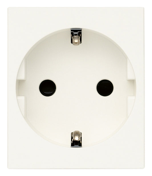 Gniazdo SICURY 2P+Z 16 A 250 V~ standard niemiecki 2 moduły Vimar Linea biało-czarno-konopne 30208.B/G/C