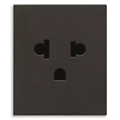 Presa SICURY 2P+T 16 A 250 V~ standard euroamericano polarizzato 2 moduli Vimar Linea 30248.B/G/C