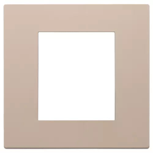 Placă cu 2 module, tehnopolimer vopsit, argilă Vimar Linea 30642.21
