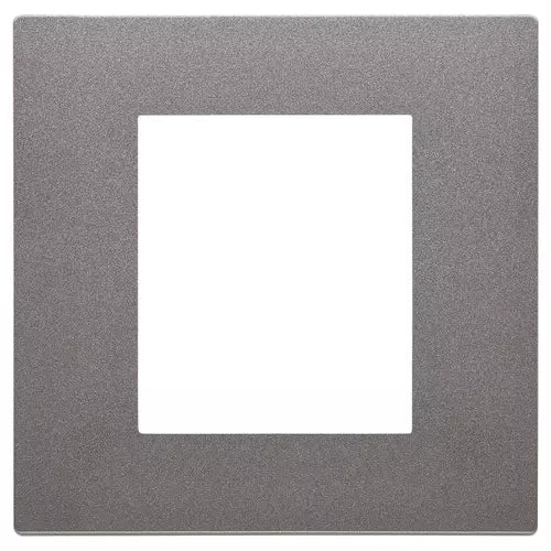 Placă 2 module, tehnopolimer vopsit, Metal Vimar Linea 30642.22