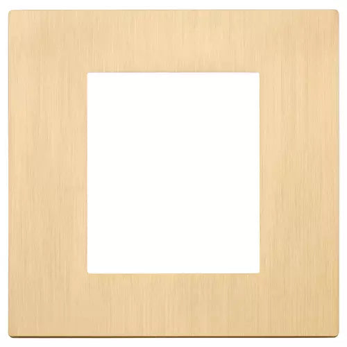 Placă 2 module, metal, auriu periat Vimar Linea 30642.70