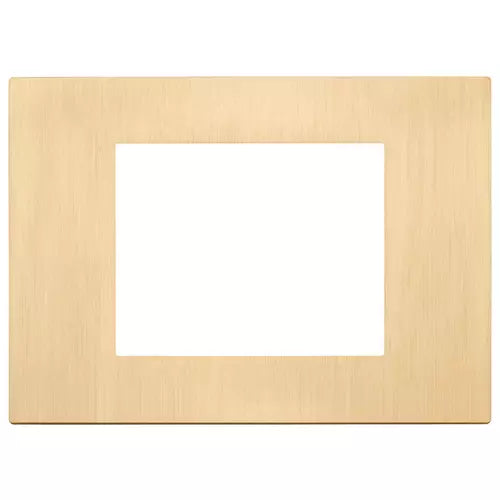 Placă 3 module, metal, auriu periat Vimar Linea 30653.70