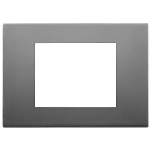 Placă 3 module, metal, inox satinat Vimar Linea 30653.72