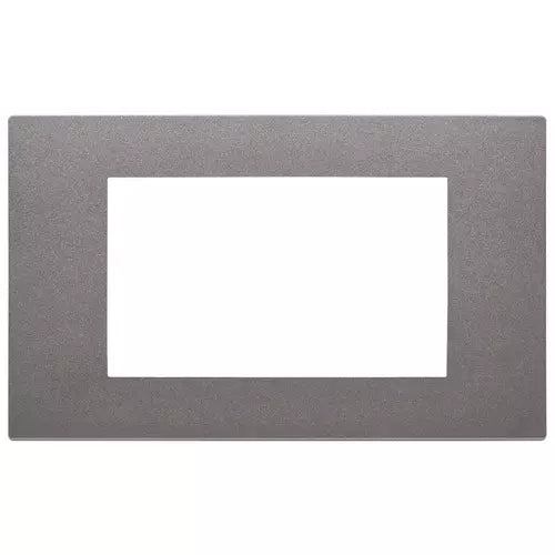 Placă 4 module, tehnopolimer vopsit, Metal Vimar Linea 30654.22