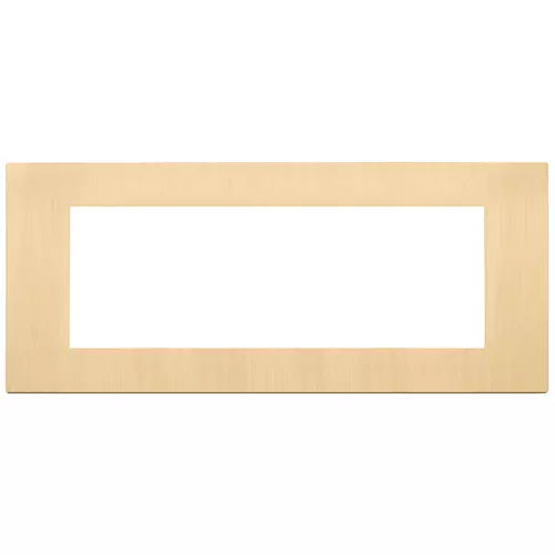 Ramka 7-modułowa, metalowa, złoty szczotkowany Vimar Linea 30657.70