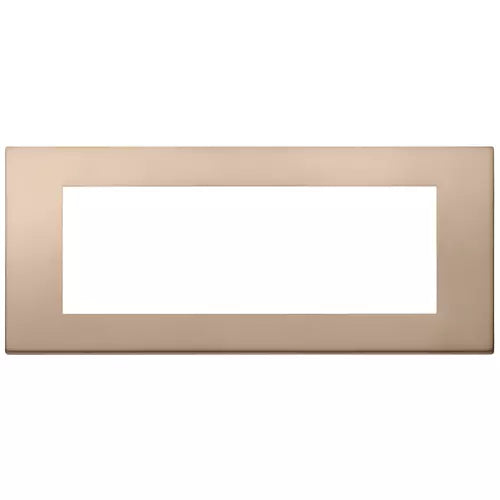 Placă 7 module, metal, bronz Vimar Linea 30657.71