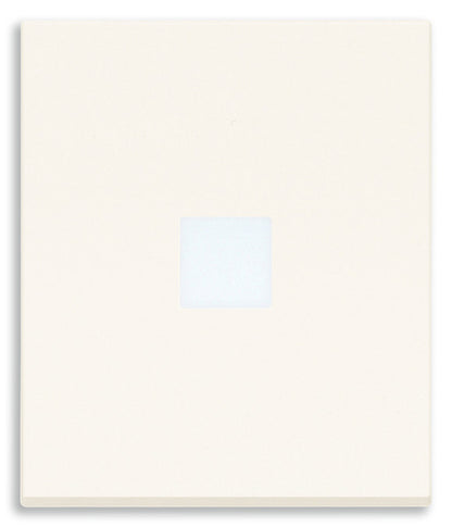 Tasto Intercambiabile 2 Moduli Allineato con Diffusore Illuminabile | Simbolo Retro-Illuminabile | IP40 | Bianco Nero Canapa | Vimar Linea 31000.2D
