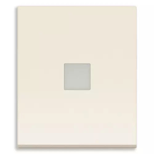 Tasto Intercambiabile 2 Moduli Allineato con Diffusore Illuminabile | Simbolo Retro-Illuminabile | IP40 | Bianco Nero Canapa | Vimar Linea 31000.2D