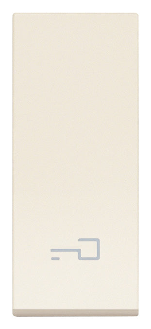 Tasto Intercambiabile 1 Modulo Allineato con Simbolo Chiave Illuminabile | IP40 | Bianco Nero Canapa | Vimar Linea 31000.P