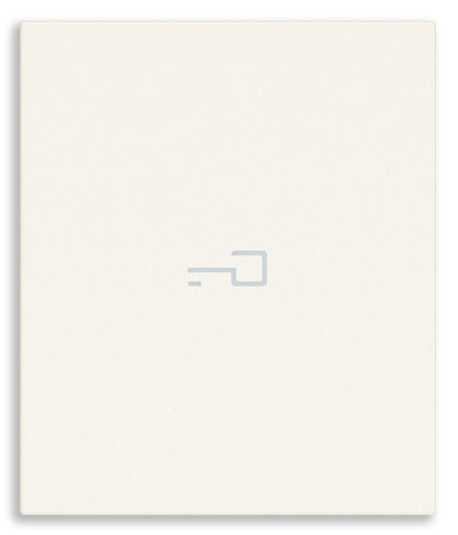 Tasto Intercambiabile 2 Moduli Assiale con Simbolo Chiave Illuminabile | IP40 | Bianco Nero Canapa | Vimar Linea 31000A.2P