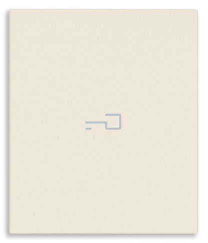 Tasto Intercambiabile 2 Moduli Assiale con Simbolo Chiave Illuminabile | IP40 | Bianco Nero Canapa | Vimar Linea 31000A.2P