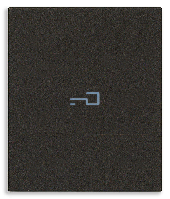 Tasto Intercambiabile 2 Moduli Assiale con Simbolo Chiave Illuminabile | IP40 | Bianco Nero Canapa | Vimar Linea 31000A.2P