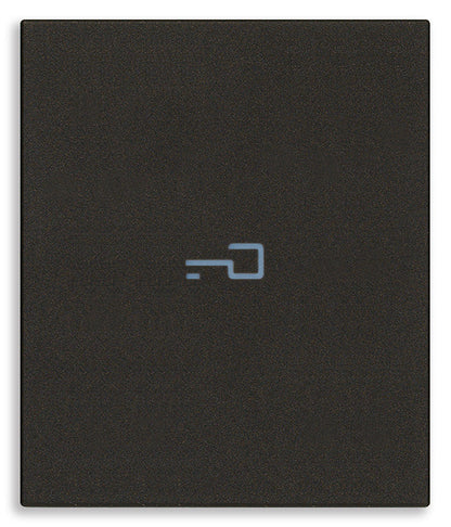 Tasto Intercambiabile 2 Moduli Assiale con Simbolo Chiave Illuminabile | IP40 | Bianco Nero Canapa | Vimar Linea 31000A.2P